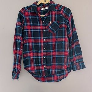 Kids Red and Navy Flannel